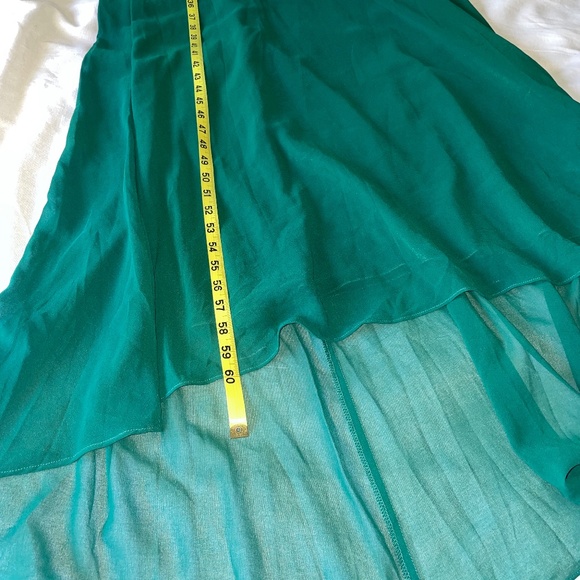 Ever PrettyLong Chiffon Empire Waist Bridesmaid Dress W/Short Flutter sleeve Sz6 - Picture 6 of 14